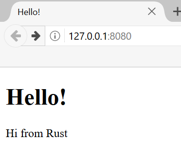 hello from rust